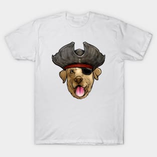 Yellow Labrador Retriever Pirate T-Shirt